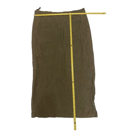 Eskandar Neiman Marcus Long Maxi Skirt Front Pockets Made in England Size 1 - Picture 5 of 9